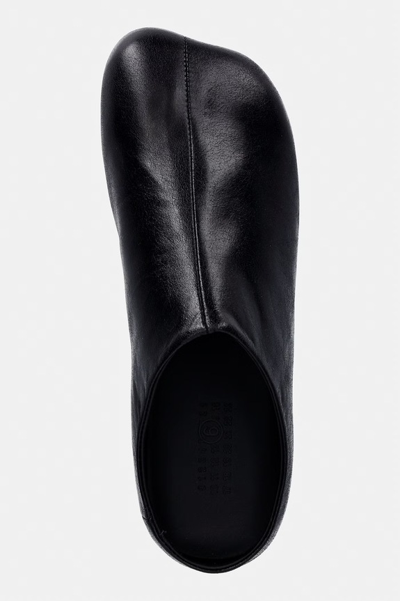 MM6 Maison Margiela Flip-flops Mules Women's leather black S59WX0083.P7561.T8013