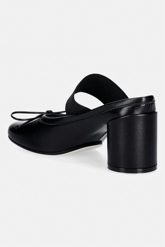 Obuwie MM6 Maison Margiela klapki skórzane S59WP0210.P3628.T8013 czarny