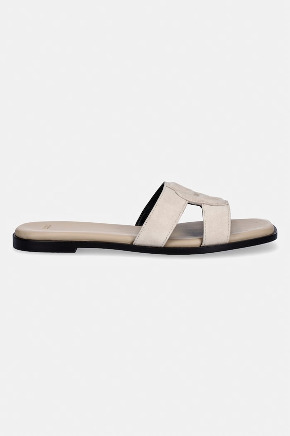 BOSS ciabatte slide da donna in scamoscio Charlize 50563333.275 beige SS26