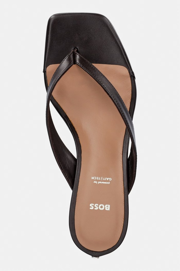 BOSS infradito da donna in pelle Charlize marrone 50563368.207