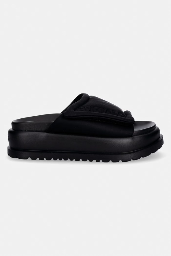Buffalo šľapky dámske Palma Velcro 1602325 čierna SS26
