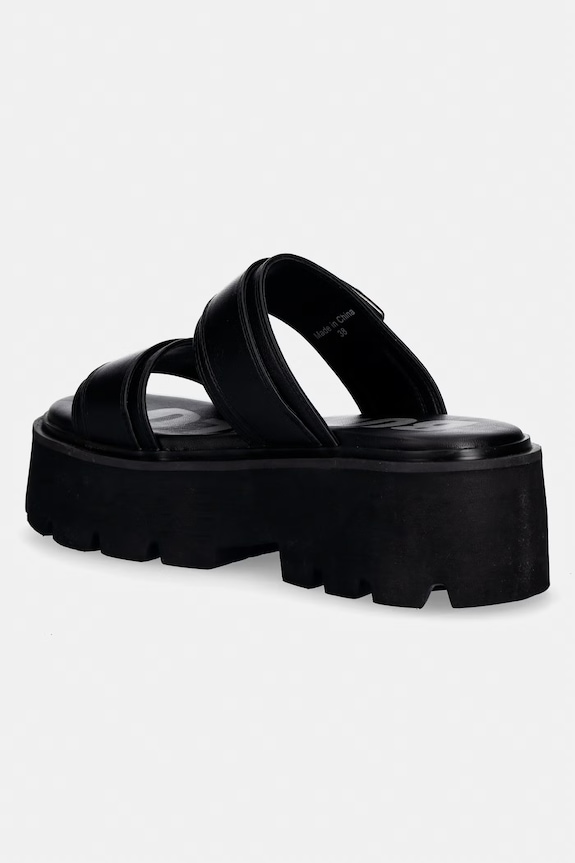 Obuwie Buffalo klapki damskie Brake Two Strap 1602362 czarny