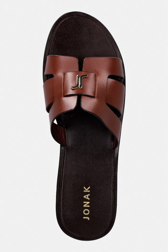 Jonak pantofle dámské kožené WEIL CUIR hnědá 3800021