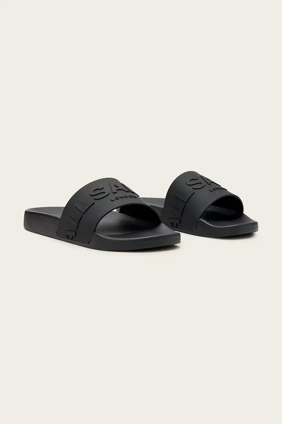 Natikači AllSaints Biggy Slider W044FA.BLK črna SS26