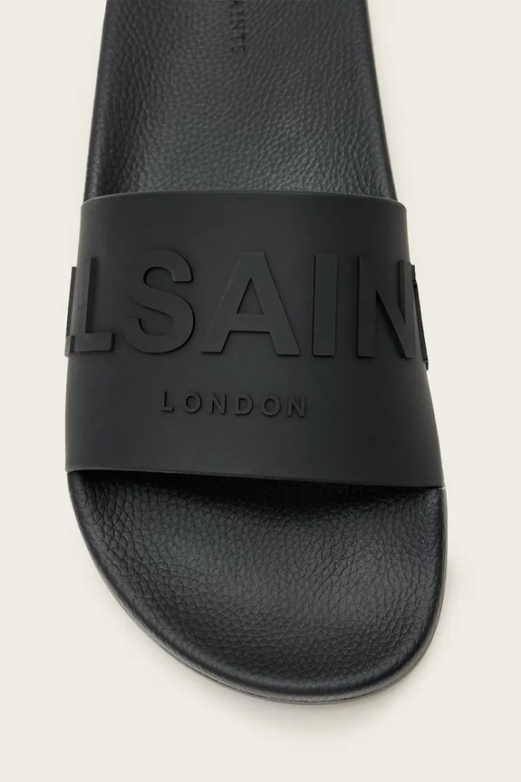 Natikači AllSaints Biggy Slider W044FA.BLK črna