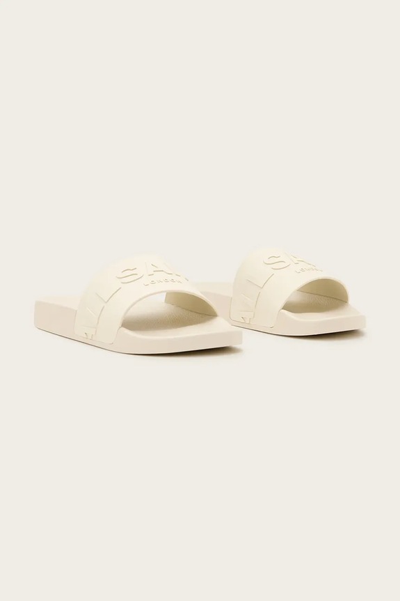 Natikači AllSaints Biggy Slider W044FA bež SS26