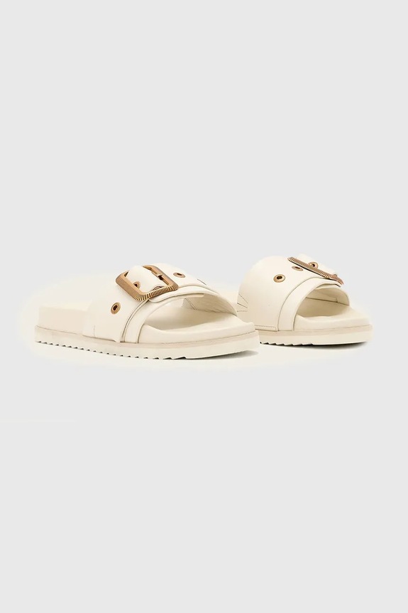 AllSaints natikači ženski usnjeni Ellie Western Sandals W038FE bež SS26
