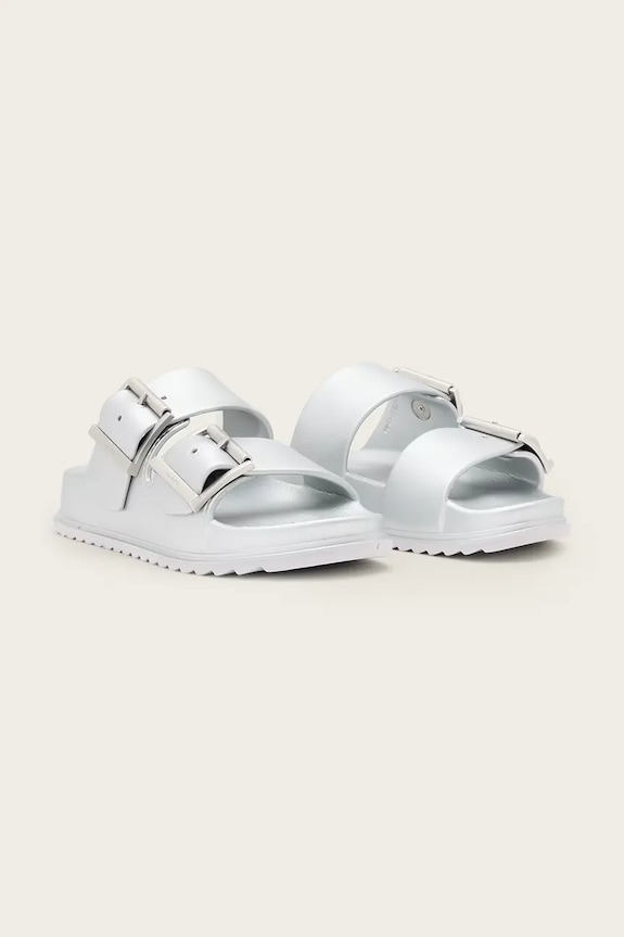 Natikači AllSaints Sian Eva Sandal W036FC srebrna SS26