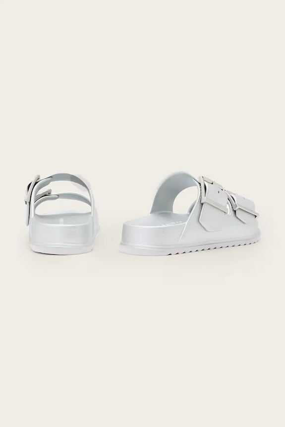 Obutev Natikači AllSaints Sian Eva Sandal W036FC srebrna