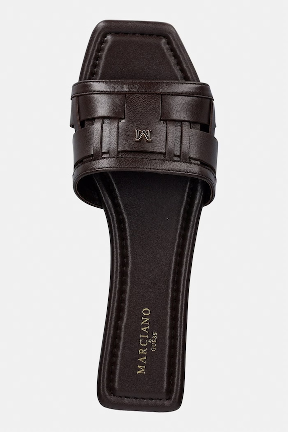 Marciano by Guess klapki damskie skórzane brązowy G6GZ16.L0097.F9GT