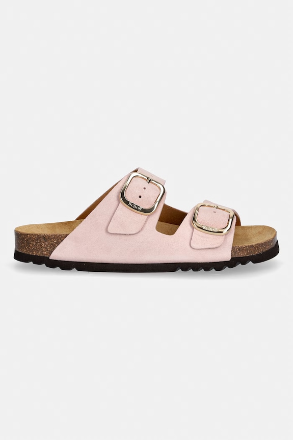 Scholl papuci din piele NOELLE F007341048 roz SS26