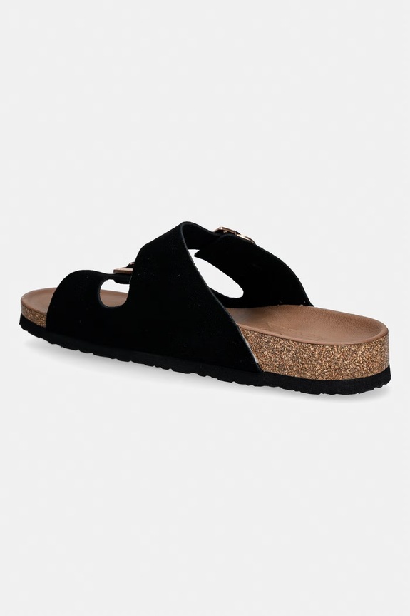 Obuća Skechers natikače ženske od brušene kože ARCH FIT GRANOLA 163653 crna