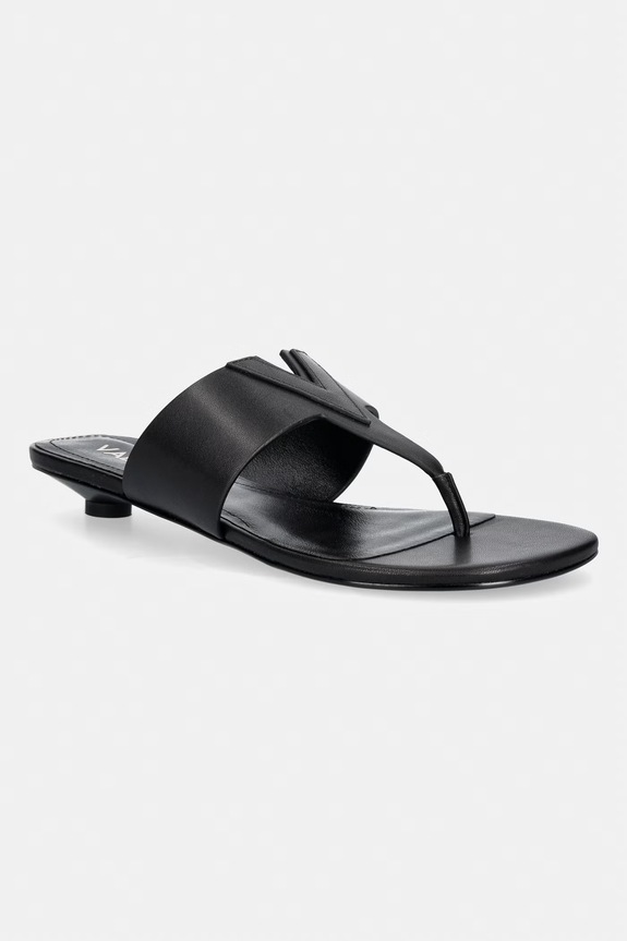 Valentino japonki damskie skórzane RESORT czarny 91R3106NAP.550
