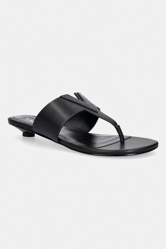 Valentino japonki damskie skórzane RESORT czarny 91R3106NAP.550
