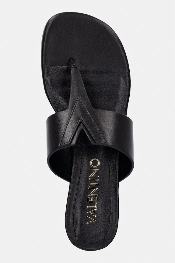 Valentino japonki damskie skórzane RESORT czarny 91R3106NAP.550