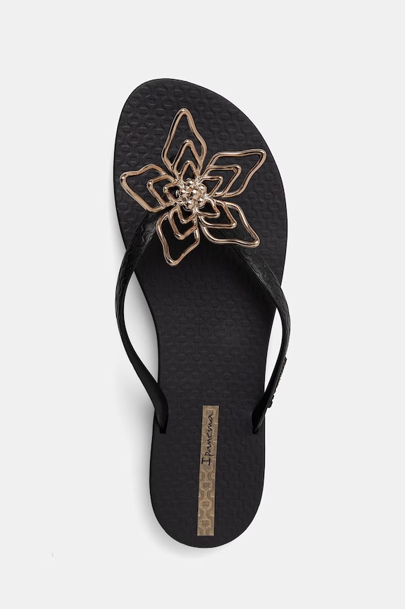 Ipanema japonki damskie MAXI FLOWER czarny 83753.BO042