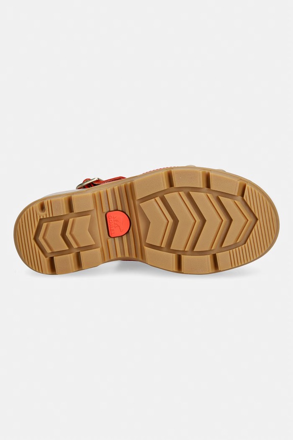 Sorel papuci pentru femei, din piele ROAM CLOG RVT 2113151637 portocaliu