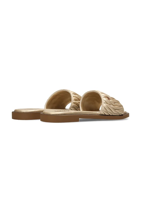 Încălțăminte Mexx papuci cu toc plat de damă TULLA ZUMO Sandal MI001604461W aur