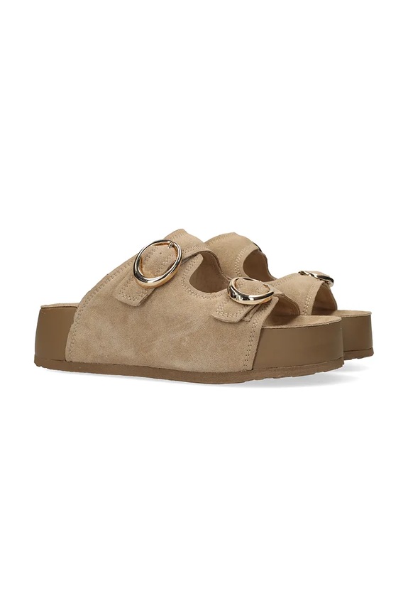 Mexx natikači ženski semiš TULAYA SCARLETT Sandal MI001606661W bež SS26