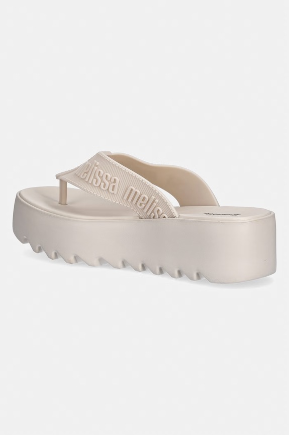 Încălțăminte Melissa șlapi femei M LOVER THONG PLATFORM AD M37914.BV583 bej