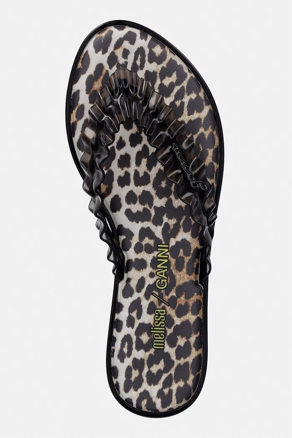 Melissa japonki damskie FLIP FLOP SLIM + GANNI AD czarny M38156.BX380