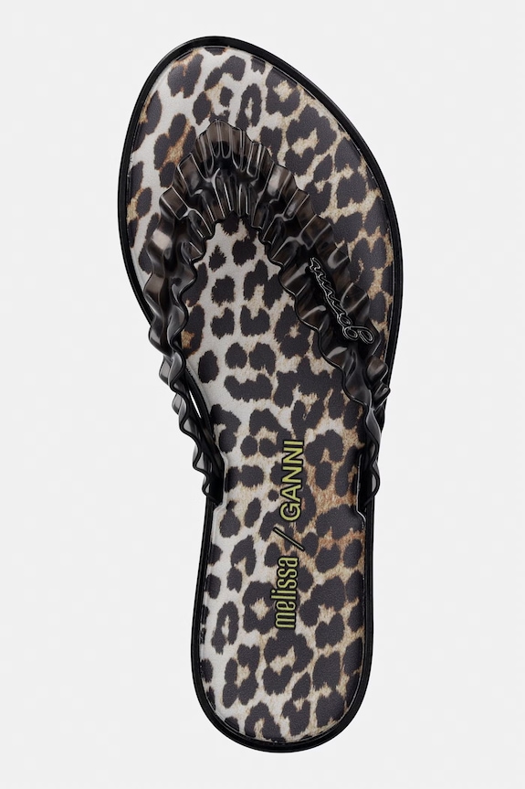 Melissa japonki damskie FLIP FLOP SLIM + GANNI AD czarny M38156.BX380