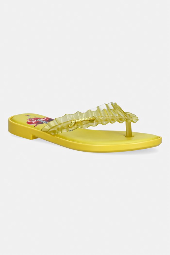 Melissa вьетнамки для женщин FLIP FLOP SLIM + GANNI AD жёлтый M38156.BX387