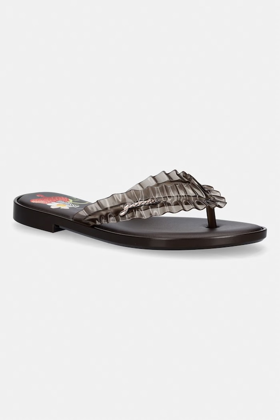Melissa вьетнамки для женщин FLIP FLOP SLIM + GANNI AD коричневый M38156.BX388