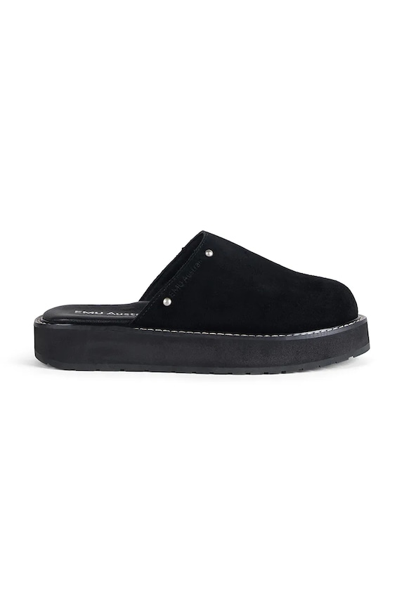 Emu Australia šľapky mules dámske semišové Maroo čierna W13285.BLAK