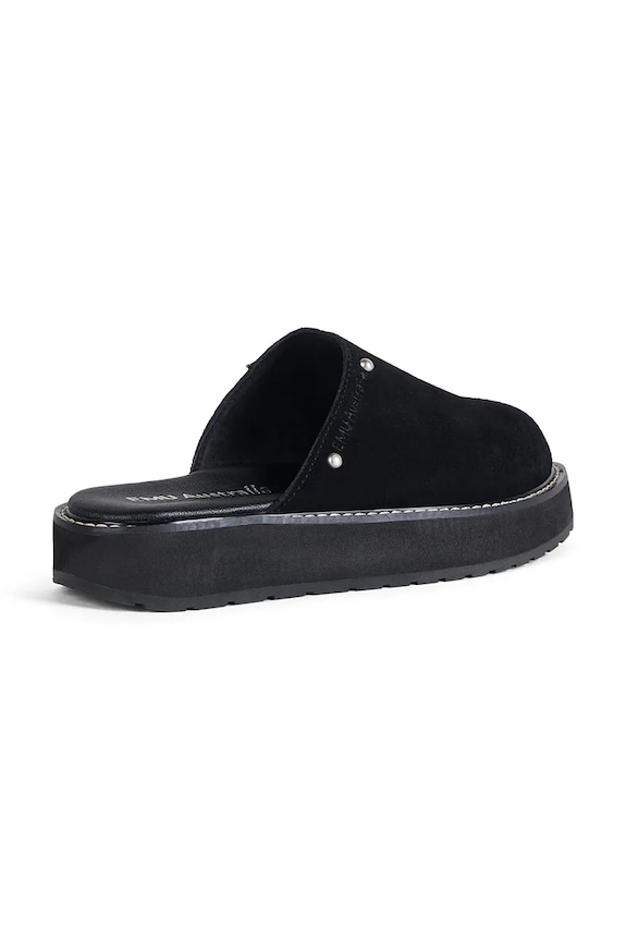 Obuv Emu Australia šľapky mules dámske semišové Maroo W13285.BLAK čierna