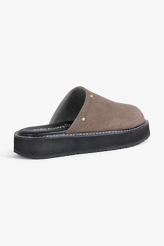 Obuv Emu Australia šľapky mules dámske semišové Maroo W13285.SMOK hnedá