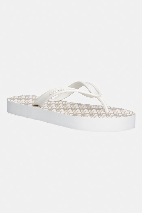 Armani Exchange șlapi sintetic bej XDQ010.XV700.MZ128