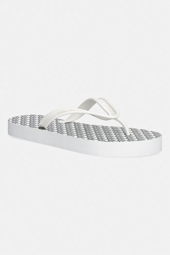 Šľapky Armani Exchange plochý biela XDQ010.XV700.MZ266