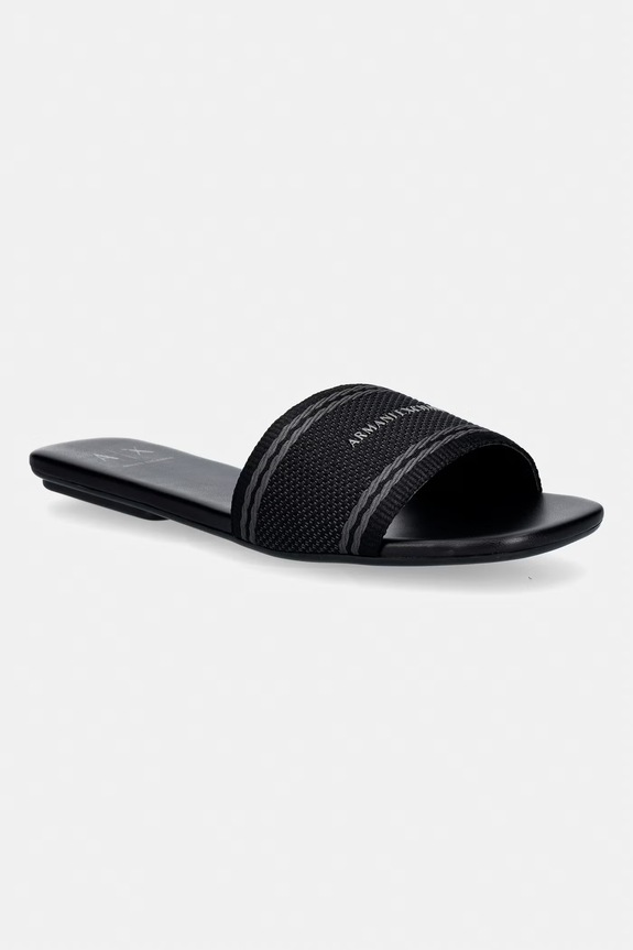 Šľapky Armani Exchange textilný čierna XW002569.AF22793.MZ192