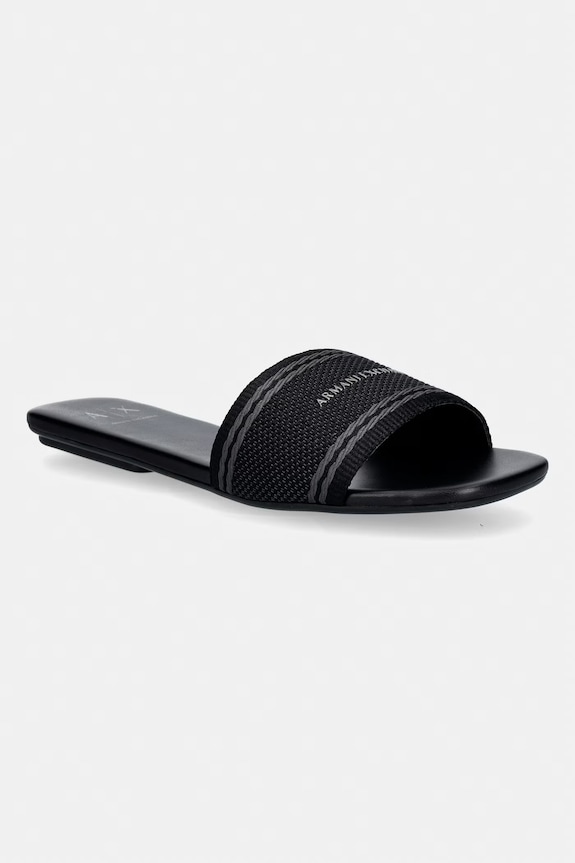 Šľapky Armani Exchange textilný čierna XW002569.AF22793.MZ192