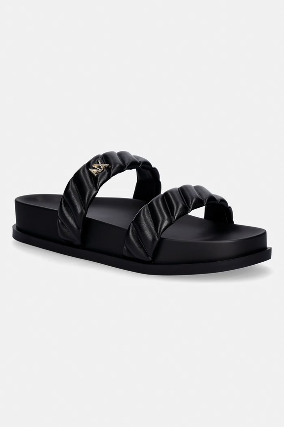 Armani Exchange šľapky dámske čierna XW002574.AF22799.UC001