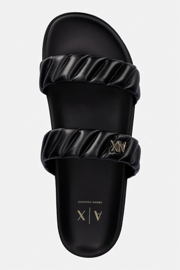 Armani Exchange šľapky dámske čierna XW002574.AF22799.UC001