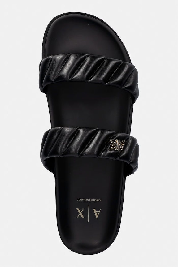 Armani Exchange šľapky dámske čierna XW002574.AF22799.UC001