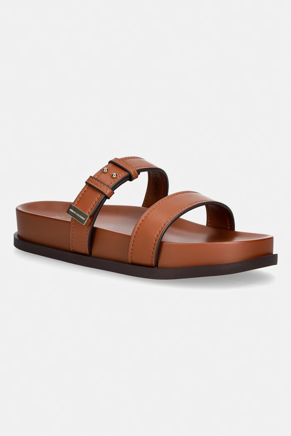 Armani Exchange klapki damskie brązowy XW002575.AF21266.U6123