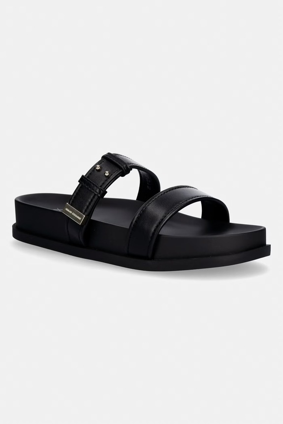 Armani Exchange šľapky dámske čierna XW002575.AF21266.UC001