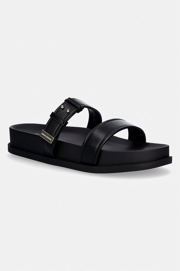 Armani Exchange šľapky dámske čierna XW002575.AF21266.UC001