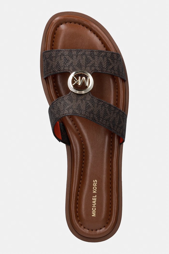 MICHAEL Michael Kors papuci pentru femei Erin Flat Sandal maro 40S6ERFS2B.200