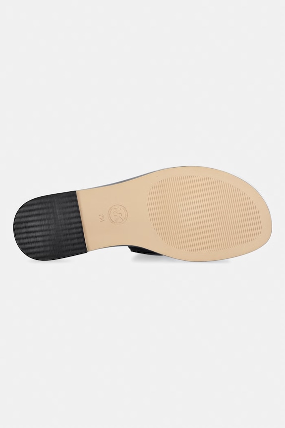 MICHAEL Michael Kors klapki damskie skórzane Erin Flat Sandal 40S6ERFS2L.001 czarny