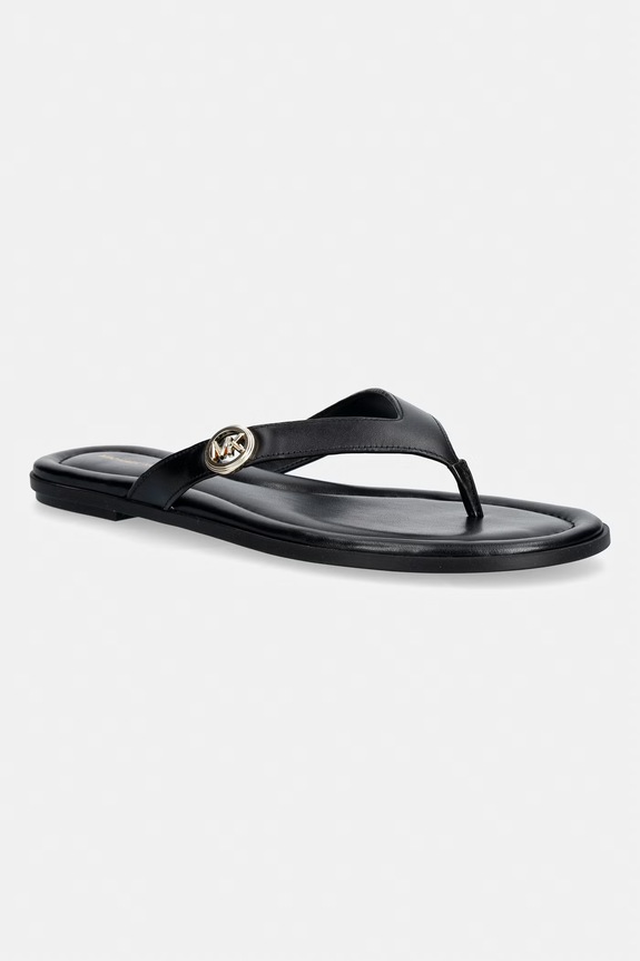 MICHAEL Michael Kors Ιαπωνικό Γυναικείο δερμάτινο Erin Thong Sandal μαύρο 40S6ERFS1L.001