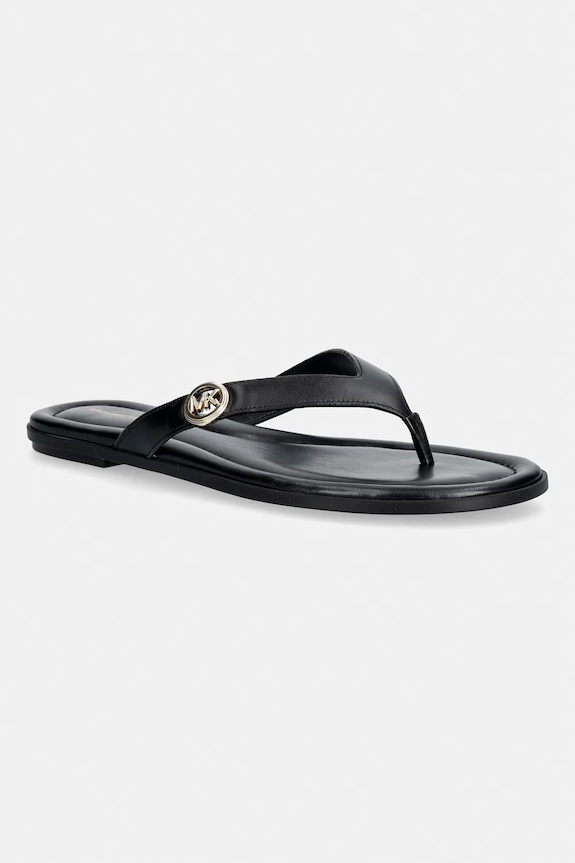 MICHAEL Michael Kors Ιαπωνικό Γυναικείο δερμάτινο Erin Thong Sandal μαύρο 40S6ERFS1L.001