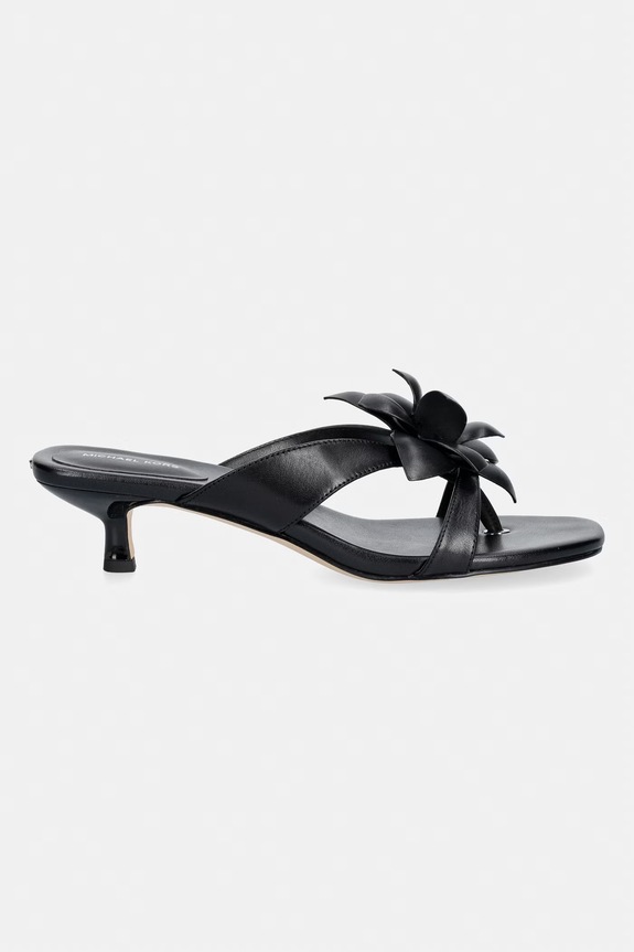 MICHAEL Michael Kors șlapi pentru femei, din piele Jacie Kitten Sandal 40S6JCMS3L.001 negru SS26