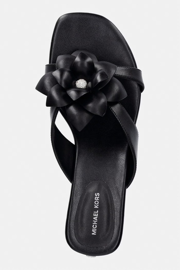MICHAEL Michael Kors șlapi pentru femei, din piele Jacie Kitten Sandal negru 40S6JCMS3L.001