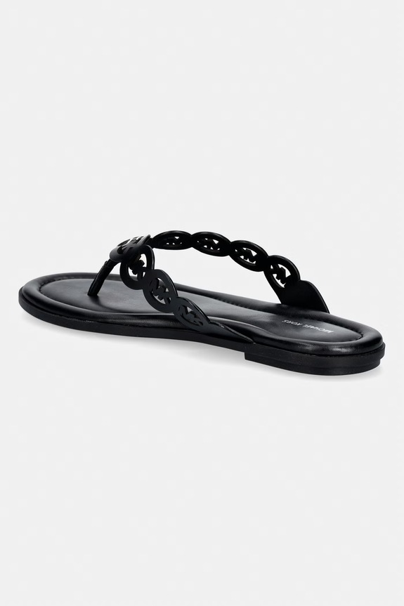 Obuv MICHAEL Michael Kors šľapky dámske kožené Janie Thong Sandal 40S6JNFS1L.001 čierna