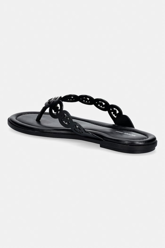Obuv MICHAEL Michael Kors šľapky dámske kožené Janie Thong Sandal 40S6JNFS1L.001 čierna