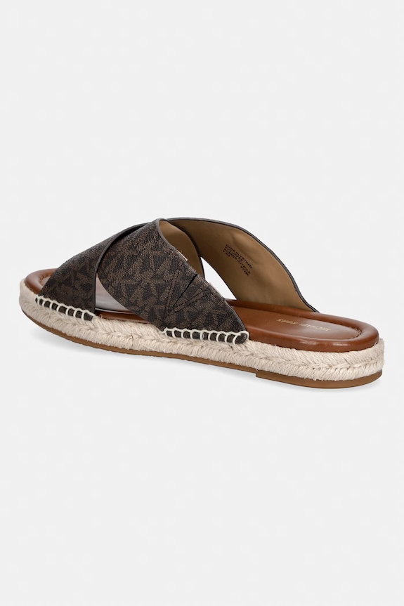 Obuwie MICHAEL Michael Kors klapki damskie Kenzie Sandal 40R6KZFS1B.200 brązowy